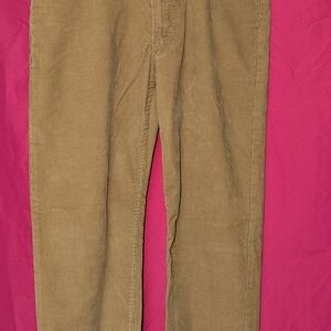 Lands End"Traditional Fit"Tan Corduroy Pants Woman's Size32